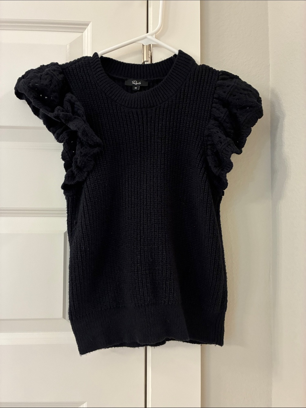 Rails Black Ribbed Crewneck Sweater Tank